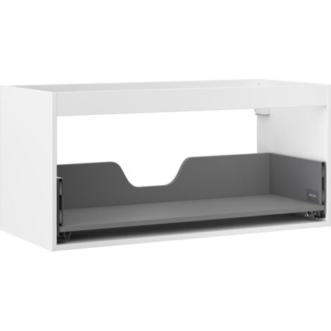 Mexen Box-A caisson de meuble sous-lavabo 100 cm, 1 tiroir, blanc mat - 91AX0-1000-470-1-01 (1/4)