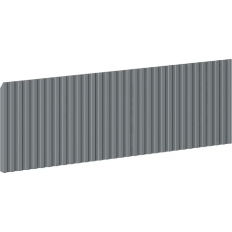 Mexen Rivel face avant rainurée pour meuble de salle de bains 60 x 20 cm, graphite mat - 91A20-0600-235-1-66 (1/2)