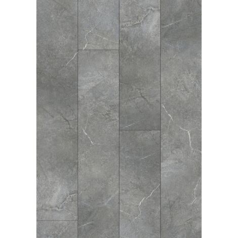 Mexen Silver Waves panneaux vinyle 1227 x 187 mm LVT Dryback 2,5 mm, sous-couche PVC, 4 V-Fuge, Pierre - F1344-1227-187-255-4V1