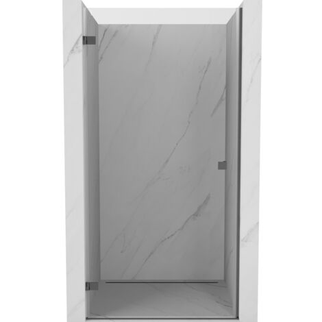 Mexen Lunar-B porte de douche pivotante gauche 95 cm, transparent, gris canon brossé - 832-095-000-66-00-L (1/5)