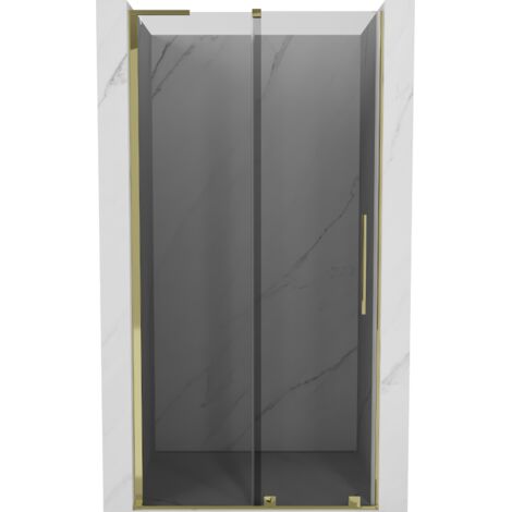Mexen Velar L porte de douche coulissante 100 cm, graphite, dorée - 871-100-003-41-50 (1/5)