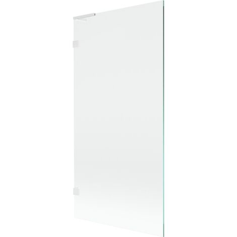 Paroi de baignoire Mexen Lunar L 1 volet 90 x 150 cm, transparent, blanc - 897L-090-000-20-00 (1/5)