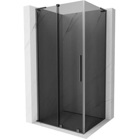Mexen Velar L cabine de douche coulissante 100 x 120 cm, graphite, metal gun - 871-100-120-43-95 (1/5)