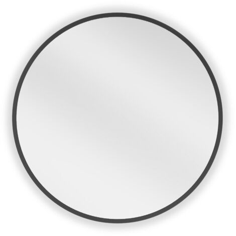 Mexen Loft miroir de salle de bain rond 35 cm, cadre noir - 9850-035-035-000-70 (1/5)