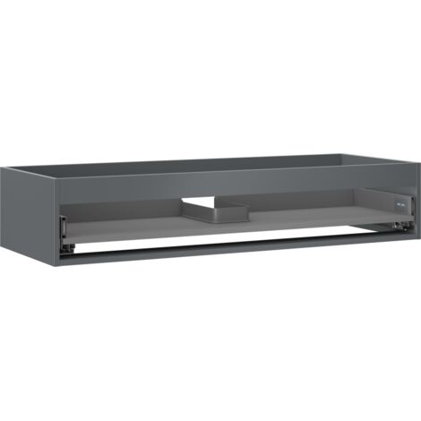 Mexen Box-A corps de meuble lavabo 120 cm, 1 tiroir, graphite mat - 91AX0-1200-235-1-66 (1/4)