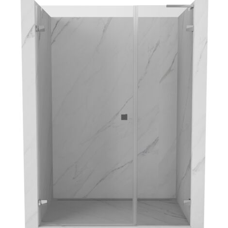 Mexen Lunar-B L porte de douche pivotante gauche 145 cm, transparent, chrome - 832SL-145-050-01-00-L (1/5)