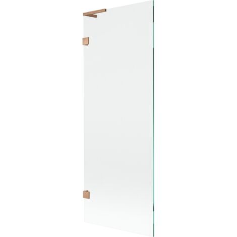 Paroi de baignoire Mexen Lunar L 1-volet 70 x 150 cm, transparent, cuivre brossé - 897L-070-000-65-00