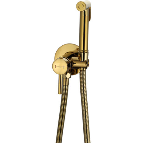 Mitigeur bidet encastré Mexen Elba avec ensemble ponctuel, or - 7599250-50 (1/2)