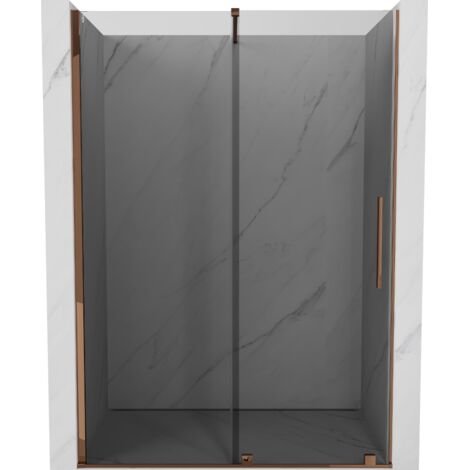 Mexen Velar porte de douche coulissante 130 cm, graphite, or rose - 871-130-000-41-60 (1/5)