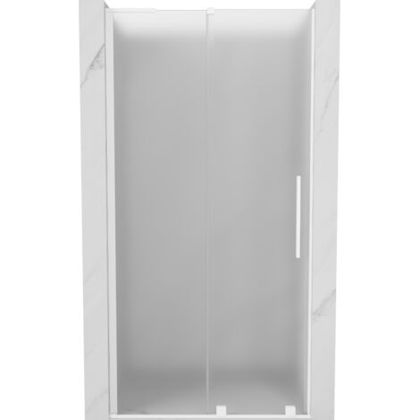 Mexen Velar L porte de douche coulissante 90 cm, givrée, blanche - 871-090-003-31-20 (1/5)