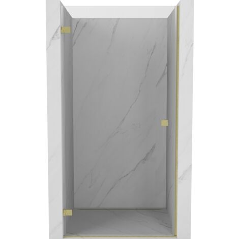 Mexen Lunar-B porte de douche battante gauche 100 cm, transparent, or brossé - 832-100-000-55-00-L (1/5)