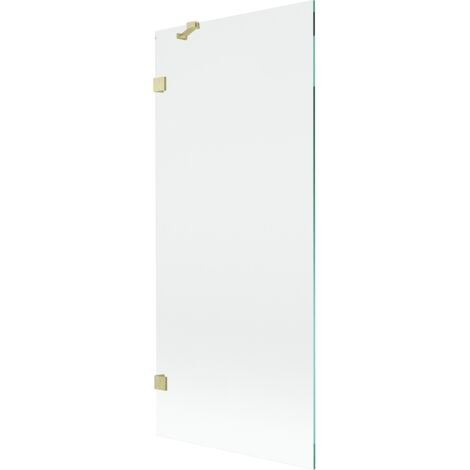 Paroi de douche Mexen Lunar 1 vantail 80 x 150 cm, transparent, doré brossé - 897-080-000-55-00 (1/5)