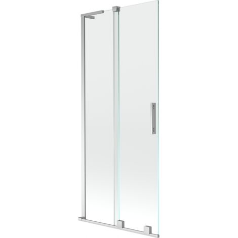 Mexen Velar L paroi de baignoire coulissante à 2 volets 85 x 150 cm, transparent, chrome - 896-085-003-01-01 (1/2)