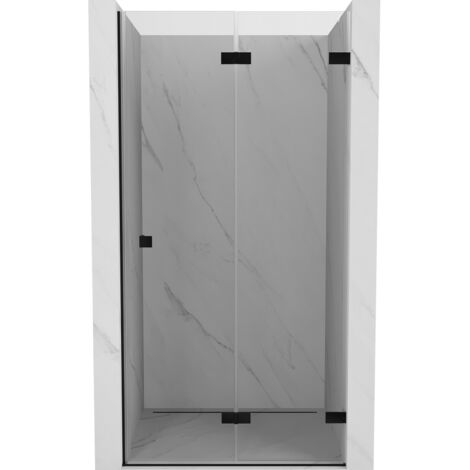 Porte de douche pliantes Mexen Lunar-F à droite 100 cm, transparent, noir - 836-100-000-70-00-P (1/5)