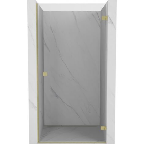 Mexen Lunar-B porte de douche pivotante droite 80 cm, transparent, or brossé - 832-080-000-55-00-P (1/5)