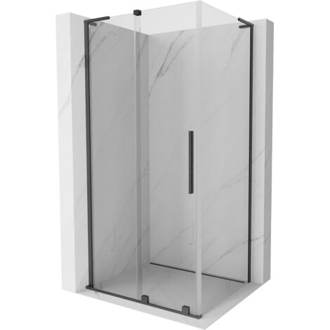 Cabine de douche coulissante Mexen Velar L 120 x 70 cm, transparent, gris canon brossé - 871-120-070-03-66 (1/5)
