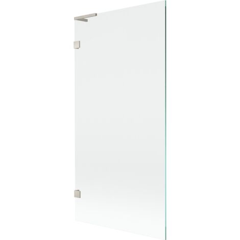 Mexen Lunar L paroi de baignoire à 1 vantail 90 x 150 cm, transparent, nickel brossé - 897L-090-000-97-00 (1/5)