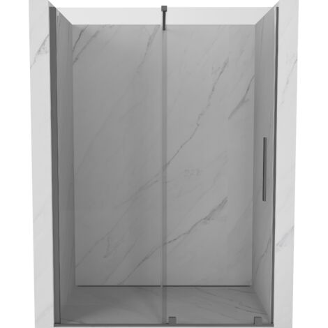 Mexen Velar porte de douche coulissante 140 cm, transparent, gun metal - 871-140-000-01-95 (1/5)