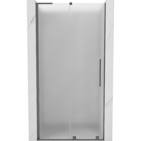 Mexen Velar L portes de douche coulissantes 100 cm, givre, gun metal - 871-100-003-31-95 (1/3)