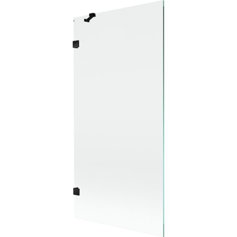 Mexen Lunar paroi de douche 1-volet 90 x 150 cm, transparent, noir - 897-090-000-70-00 (1/5)