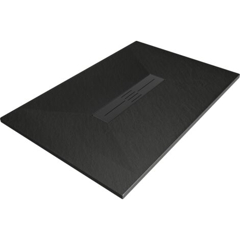 Mexen Toro receveur de douche rectangulaire SMC 100 x 90 cm, noir, cache noir - 43709010-B (1/5)