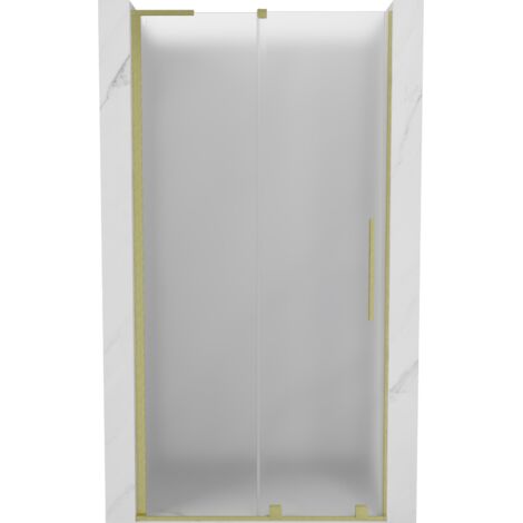 Porte de douche coulissante Mexen Velar L 90 cm, givrée, dorée brossée - 871-090-003-31-55 (1/5)