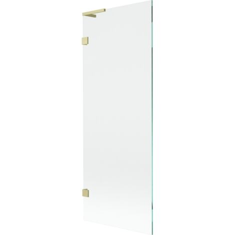 Mexen Lunar L paroi de bain 1-volet 70 x 150 cm, transparent, or brossé - 897L-070-000-55-00 (1/5)