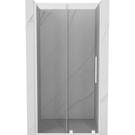 Porte de douche coulissante Mexen Velar L 100 cm, transparent, blanc - 871-100-003-01-20 (1/5)
