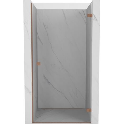 Mexen Lunar-B porte de douche battante droite 100 cm, transparent, cuivre brossé - 832-100-000-65-00-P (1/5)