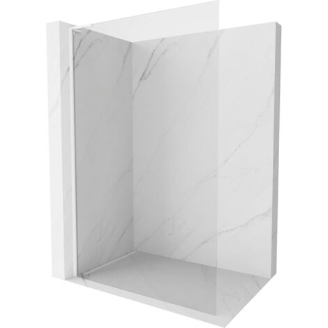 Mexen Kioto-X L Paroi de douche walk-in 80 x 200 cm, transparente 10 mm, blanc - 800-080-107-20-00-X (1/5)