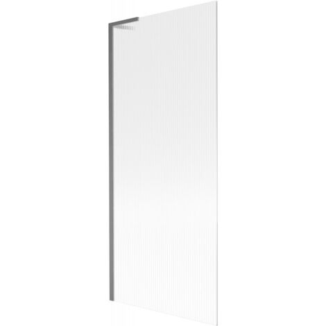 Mexen Next L écran de baignoire 1 volet 80 x 150 cm, rayures, gris canon brossé - 895-080-000-03-09-66 (1/5)