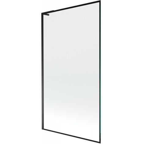 Mexen Next L pare-douche de baignoire 1 battant 100 x 150 cm, motif noir, noir - 895-100-000-03-70-70 (1/5)