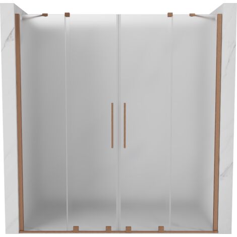 Mexen Velar Duo porte de douche coulissante 180 cm, givre, cuivre brossé - 871-180-000-32-65 (1/5)