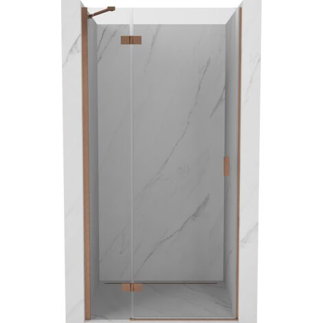 Mexen Mist-H porte de douche battante gauche 90 cm, transparent, cuivre brossé - 8A5-090-000-65-00-L (1/5)