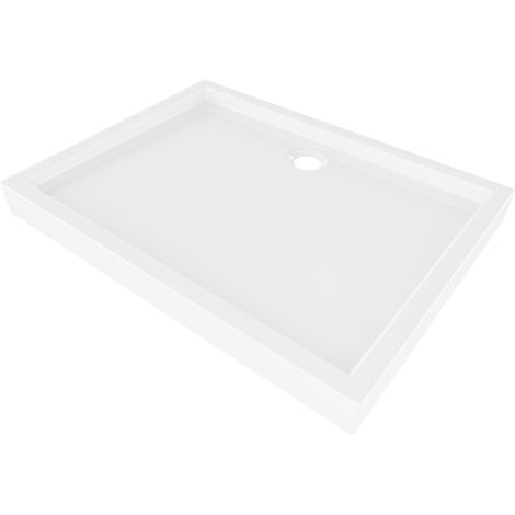 Mexen Flow+ receveur de douche rectangulaire 90 x 70 cm, blanc brillant - 46R107090H (1/5)