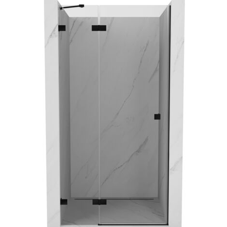 Mexen Lunar porte de douche pivotante gauche 105 cm, transparent, noir - 834-105-000-70-00-L (1/5)