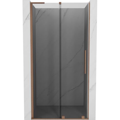 Mexen Velar L porte de douche coulissante 120 cm, graphite, cuivre brossé - 871-120-003-41-65 (1/5)