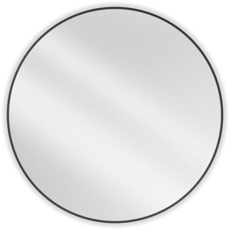 Mexen Loft miroir de salle de bain rond 100 cm, cadre noir - 9850-100-100-000-70 (1/5)