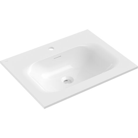 Mexen Vela lavabo encastré 61 x 46,5 cm, blanc brillant - 25236000 (1/3)