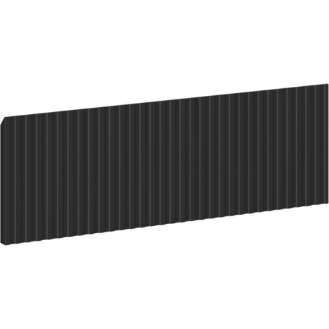 Mexen Rivel panneau avant rainuré pour cabinet de salle de bain 50 x 20 cm, noir mat - 91A20-0500-235-1-71 (1/2)