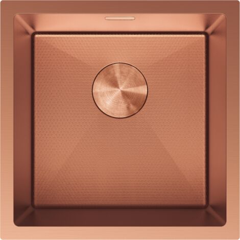 Mexen Trixo évier en acier inoxydable 1 bac 440 x 440 mm, cuivre HC - 6413441000-65HC (1/5)