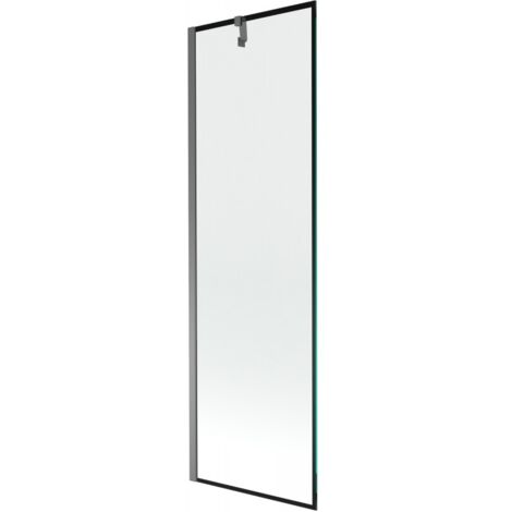 Paroi de baignoire Mexen Next 1 volet 60 x 150 cm, motif noir, gun metal - 895-060-000-00-70-95