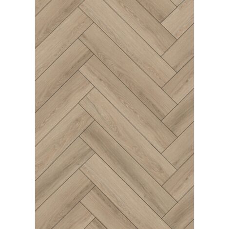 Mexen Palmdale panneaux vinyles chevron 570 x 95 mm LVT Dryback 2,5 mm, sous-couche PVC, 4 V-Fuga, Chêne - F1480-0570-095-255-4 (1/2)