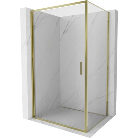 Mexen Exo cabine de douche battante 100 x 70 cm, transparent, dorée - 817-100-070-50-00 (1/5)