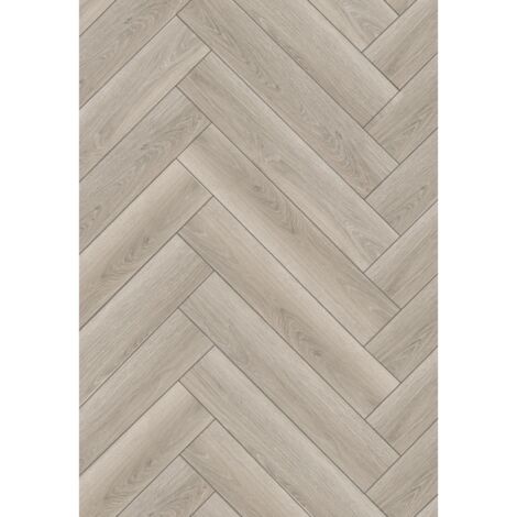 Mexen Wilson panneaux en vinyle chevrons 570 x 95 mm LVT Dryback 2,5 mm, sous-couche PVC, 4 V-Joint, Chêne - F1475-0570-095-255 (1/2)