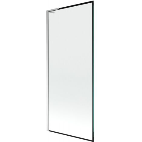 Pare-douche de baignoire à 1 volet 80 x 150 cm, motif noir, chromé - 895-080-000-03-70-01 (1/5)