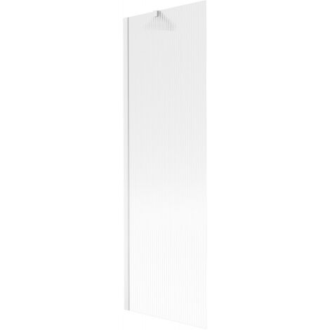 Paroi de baignoire 1 volet Mexen Next 60 x 150 cm, striée, blanche - 895-060-000-00-09-20