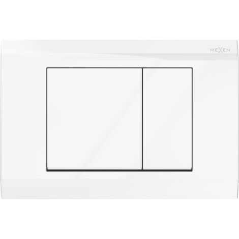 Mexen Fenix Air 01 bouton de chasse d'eau pneumatique, blanc brillant - 6A0100