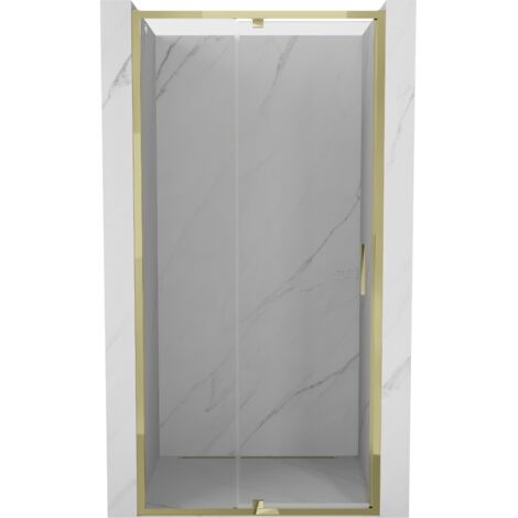 Mexen Exo porte de douche pivotante 100 cm, transparent, doré - 819-100-000-50-00 (1/5)