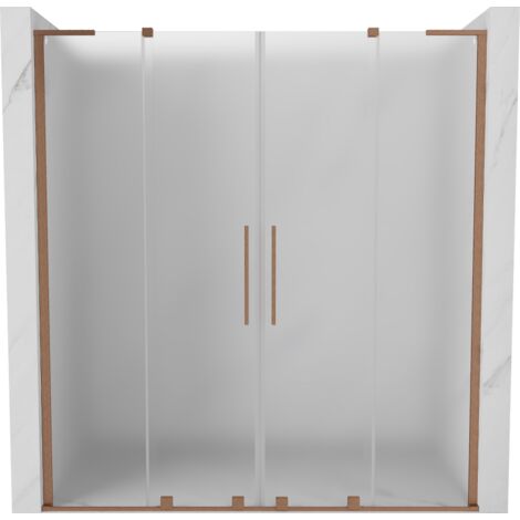 Mexen Velar L Duo porte de douche coulissante 170 cm, givre, cuivre brossé - 871-170-003-32-65 (1/5)